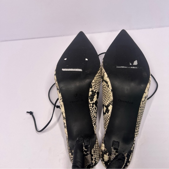 Open Edit Natalya Lace-Up Pointed Toe Mules Size 10M - Picture 8 of 8